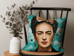 Frida Kahlo Scatter Cushion Sky Printed Scatter Cushion