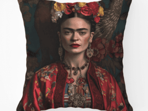 Frida Kahlo Scatter Cushion Dark Printed Scatter Cushion