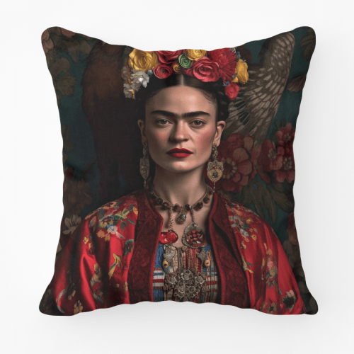 Frida Kahlo Dark Printed Scatter Cushion