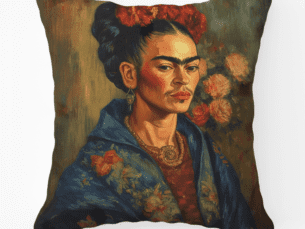 Frida Kahlo Scatter Cushion Vivid Printed Scatter Cushion