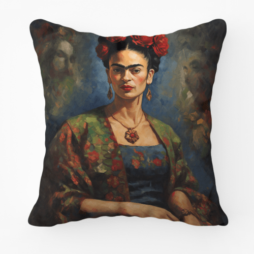 Frida Kahlo Portrait Printed Scatter Cushion