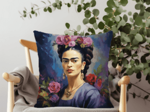 Frida Kahlo Scatter Cushion Regal Printed Scatter Cushion