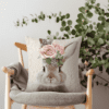 Bunny Rose Printed Scatter Cushion