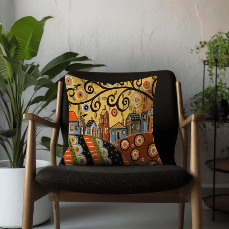 Little Villages Scatter Cushion - Sunny (Printed)