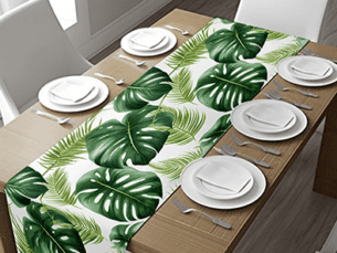 Large Leaves Table Runner