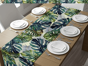 Jungle Leaves Table Runner