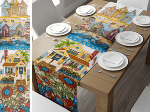 Little Village Tropical Table Runner