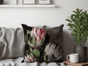 Protea Scatter Cushion –Dreamy Protea Printed Scatter Cushion