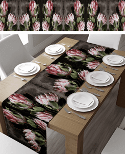 Protea Dark Pink Table Runner