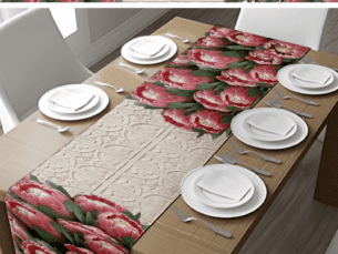 Protea Bouquet Table Runner