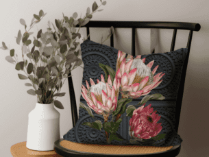 Protea Scatter Cushion – Cape Blossom Protea Scatter Cushion (Printed)