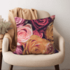 Vibrant Rose Printed Scatter Cushion