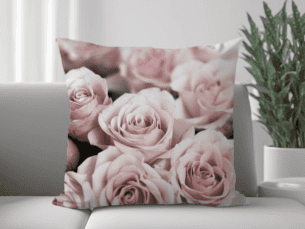 Lovely Rose Printed Scatter Cushion