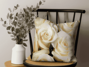 Chic Rose Printed Scatter Cushion