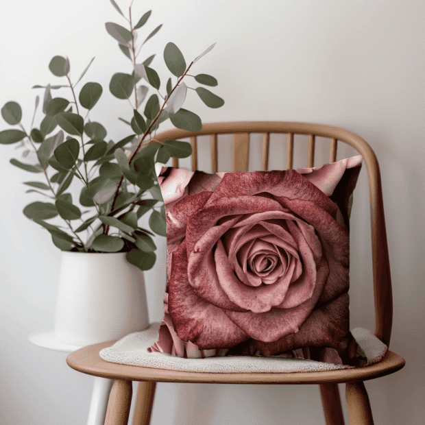 Neutral Rose Printed Scatter Cushion