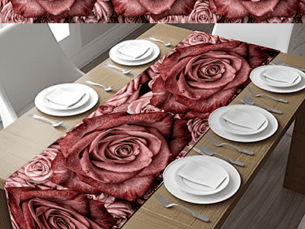 Large Rose Table Runner