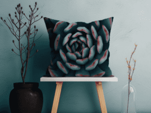 Exotic Succulent Printed Scatter Cushion