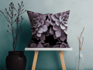 Subtle Succulent Printed Scatter Cushion