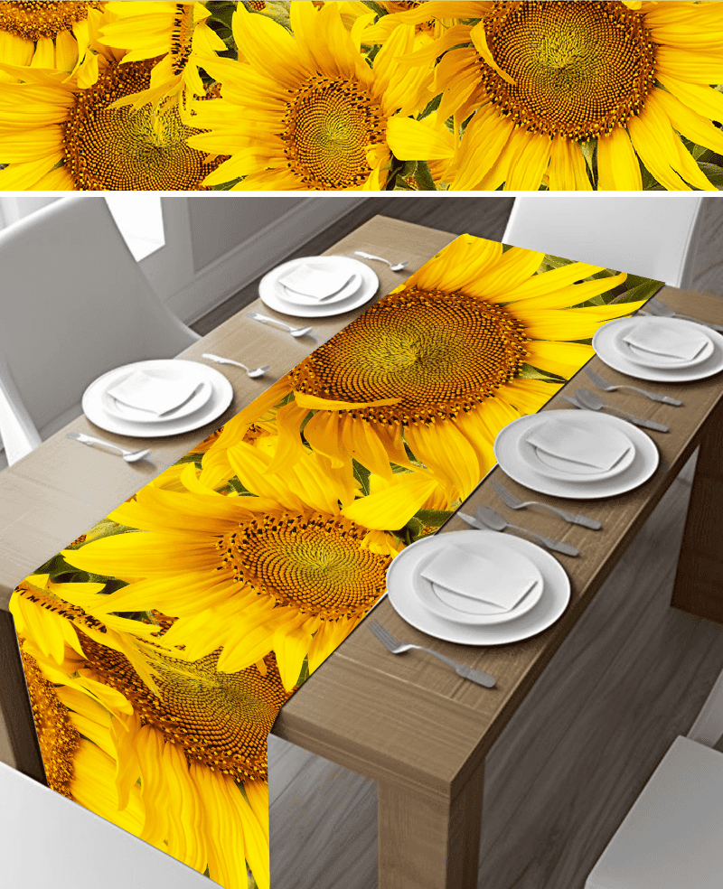 Vibrant Sunflower Table Runner