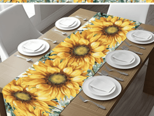 Velvet Sunflower Table Runners