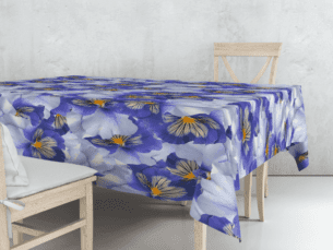 Vibrant Poppie Flower Tablecloth