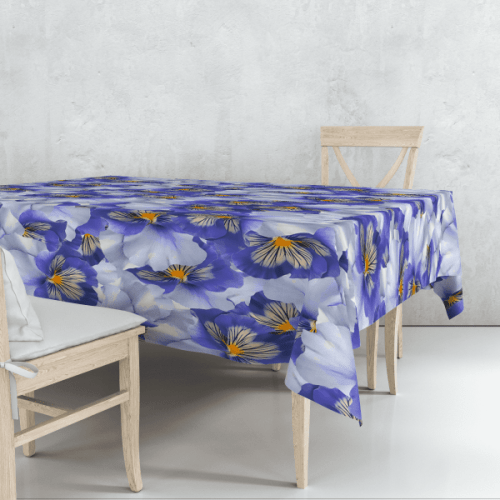 Vibrant Poppie Flower Tablecloth