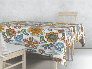 Timeless Flower tablecloth in various sizes