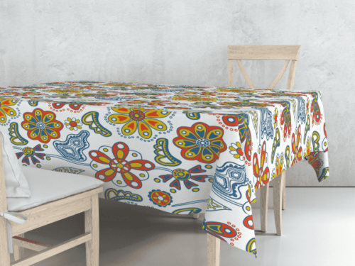 Timeless Flower tablecloth in various sizes