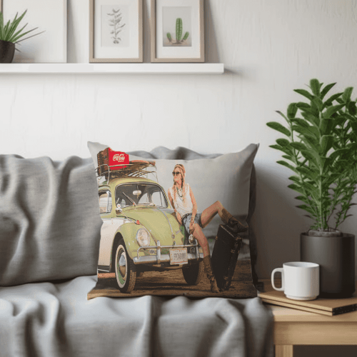 VW Seascape Printed Scatter Cushion