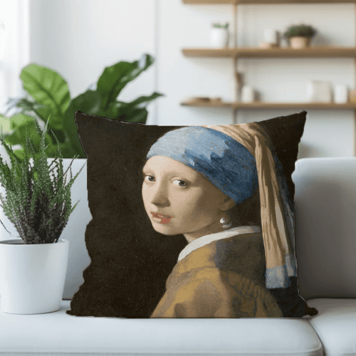 Girl with a Pearl Earing Printed Scatter Cushion
