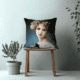 Velvet Vintage Scatter Cushion- Soft Vintage Portrait Printed Scatter Cushion