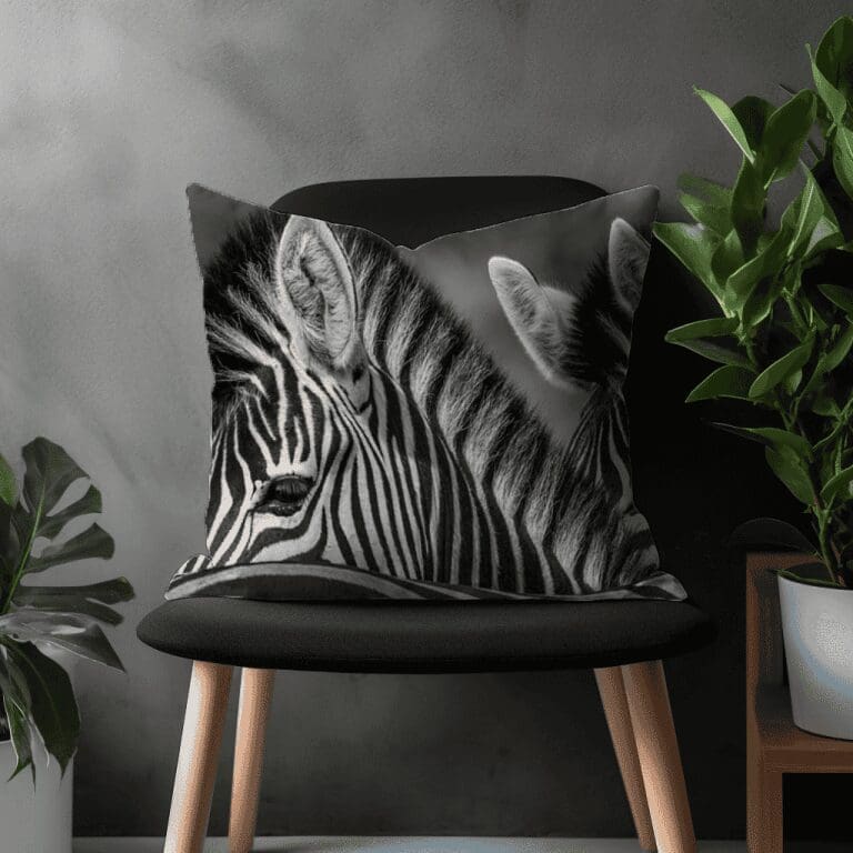 Wildlife Scatter Cushion - Zebra Safari (Printed)