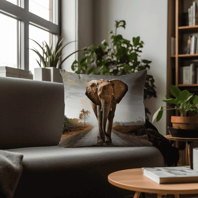 Wildlife Scatter Cushion - African Elephant (Printed)