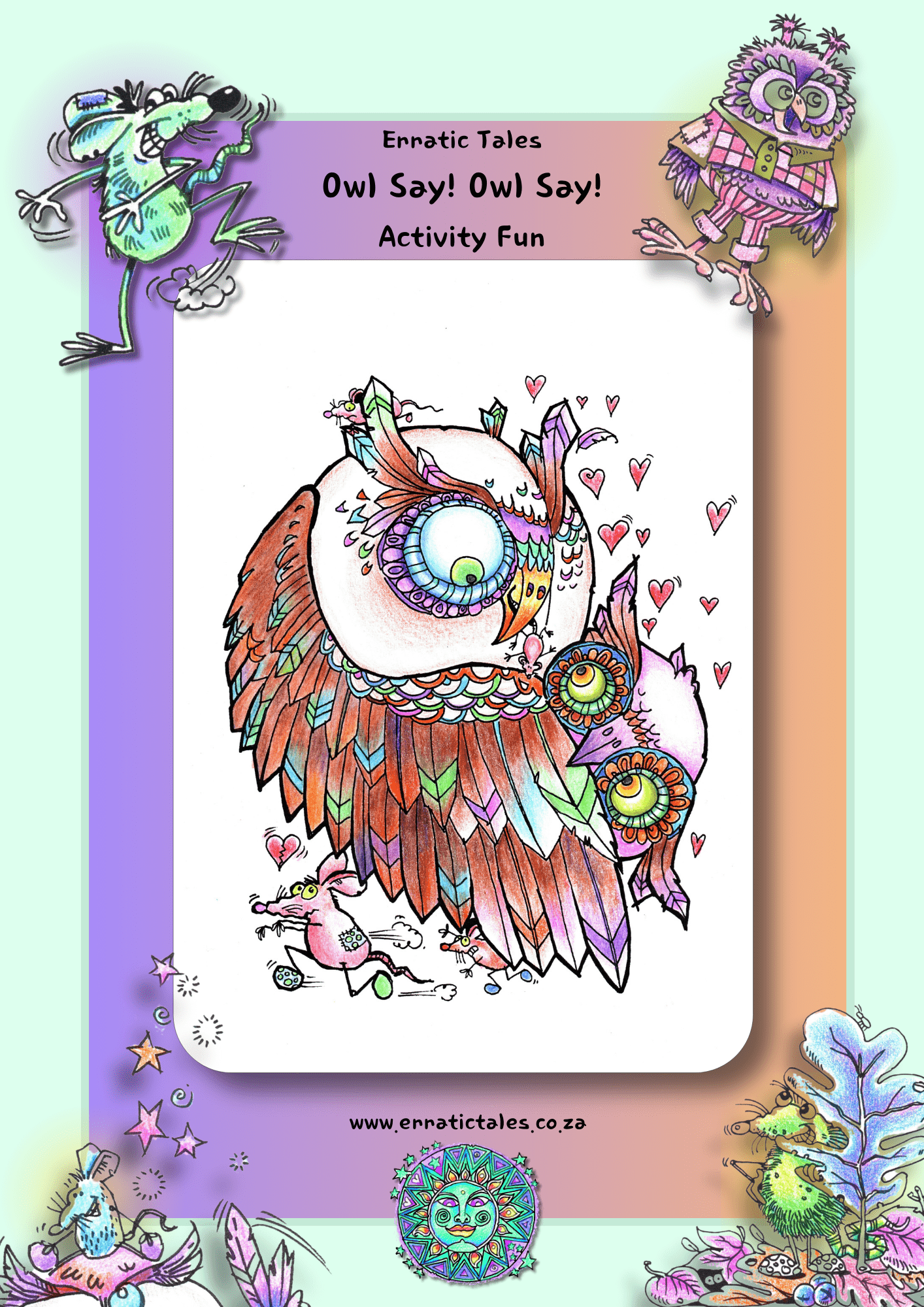 Erratic Tales Owl Say Owl Say Activity Fun 1 | Local is Lekker ZA | African Gifts | African Gifts