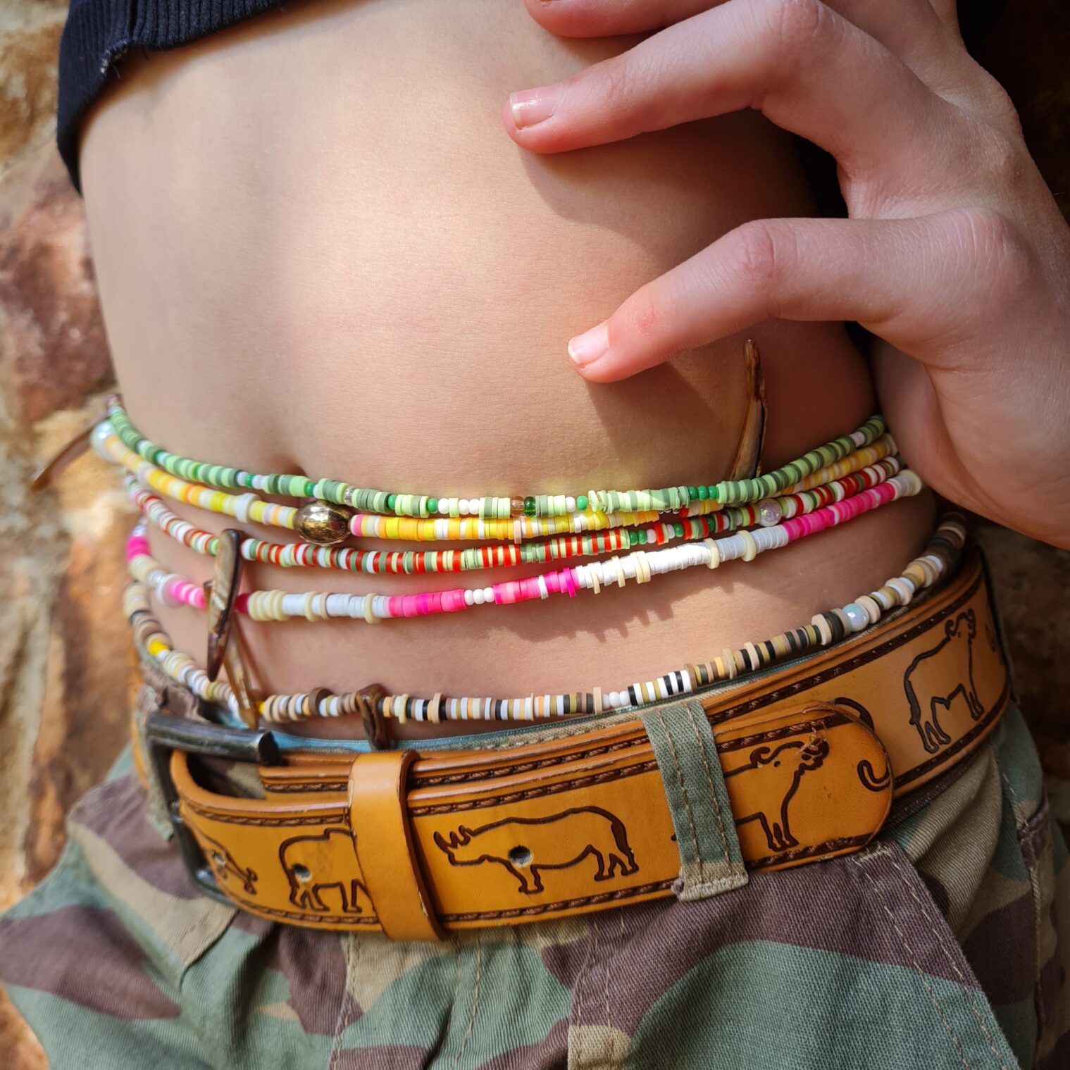 African Bush Inspired Belly Beads