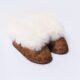 Fashion- Forward Sheepskin Slippers for Children