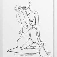 Feminine Form Line Drawing No7