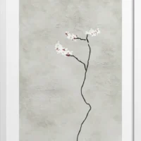 Bloom Petals Floral Solitude Poster