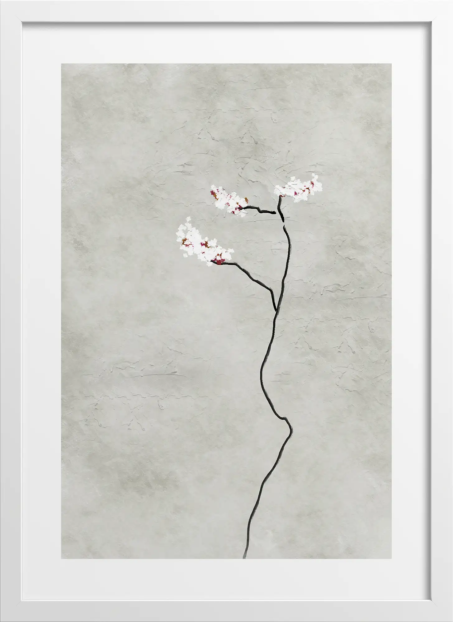 Bloom Petals Floral Solitude Poster