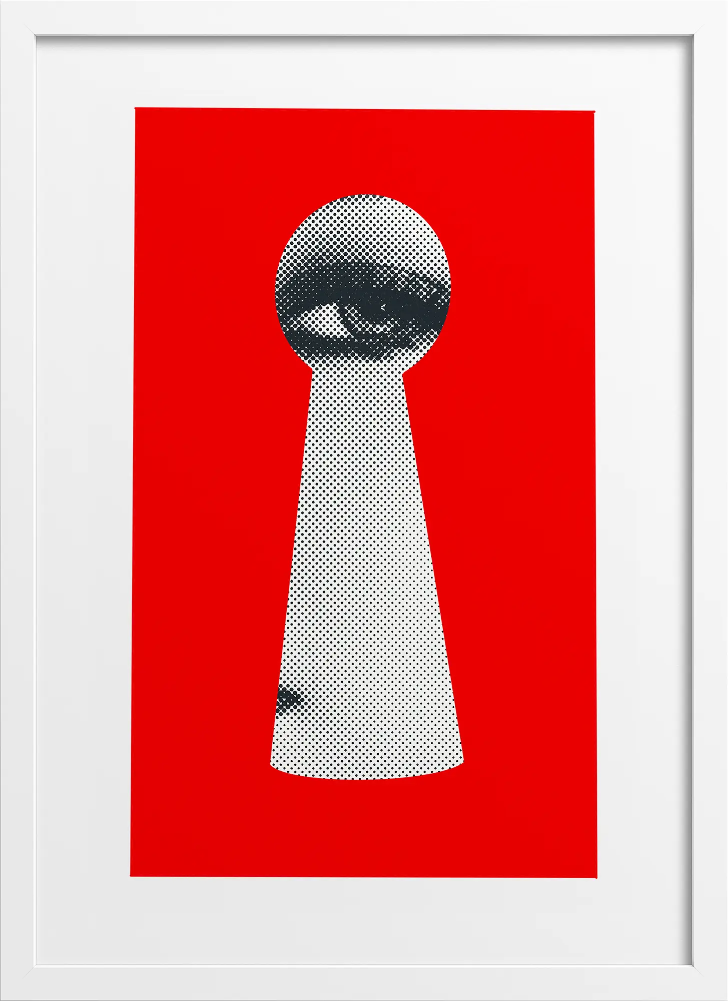 Haute Couture Illustration Keyhole Poster