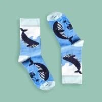 Kids Cotton Socks - Whales