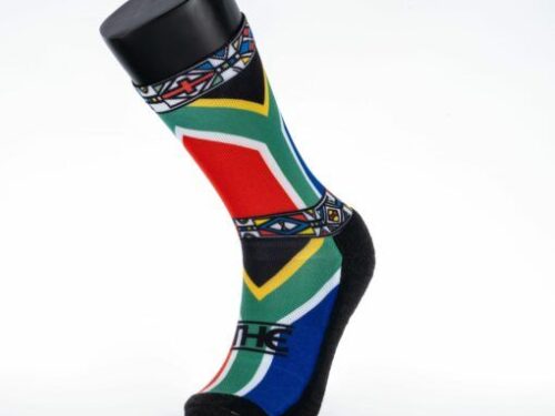 South African Flag Active Wear Socks