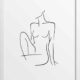 Female Figure Line Drawing No5