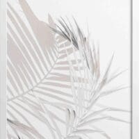 Palm Tree Leaves Soft Tones Poster | N04