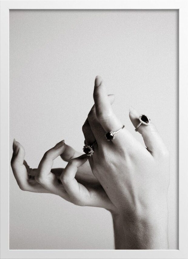 Vintage Hand Modeling Photograph