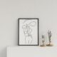 Abstract Minimalist Figure Form Poster (Elegant Illustration) | Local is Lekker ZA | African Gifts