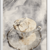 Watercolor Coffee & Cream Poster