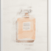 Watercolor Coco perfume bottle poster | N01