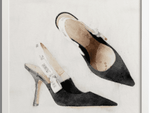 Watercolor Fashion Shoes Posters - 1 of 3 - Jdior - Lafrique Studios