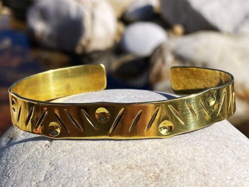 River Brass Bangle -Adjustable